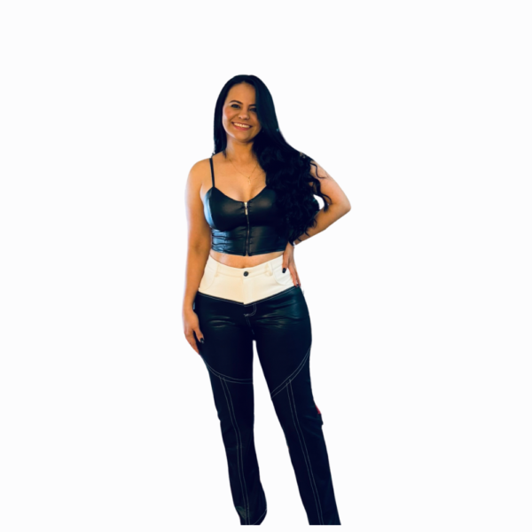 Pantalón negro con blanco - Imagen 4